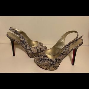 Snake skin heels